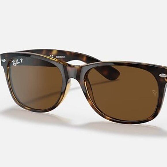 NEW RAY-BAN Wayfarer Classic Sunglasses – Polished Tortoise Frame, B-15 Brown